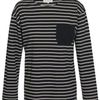 Chinti And Parker Striped Cotton Top in Gray (gy mlt) - Lyst