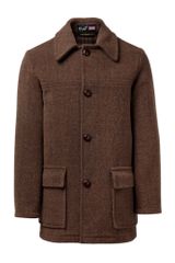Gloverall Brown Anniversary Litchfield 50s Car Coat