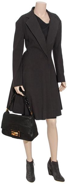Lanvin Full Skirted Wool Coat - Lyst