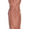Lanvin Gathered Silk Gazar Bustier Dress in Pink (blush) - Lyst