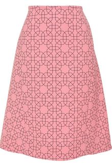 Marni Virgin Wool Skirt with Geometric-print - Lyst