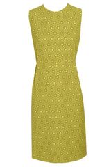 Marni Star-printed Virgin Crepe Wool Pencil Dress