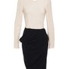 Roksanda Ilincic Gathered Silkwool Blend Dress in Blue (navy multi) - Lyst