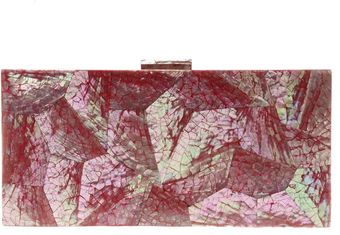 Serpui Marie Geometric Mother Of Pearl Clutch - Lyst
