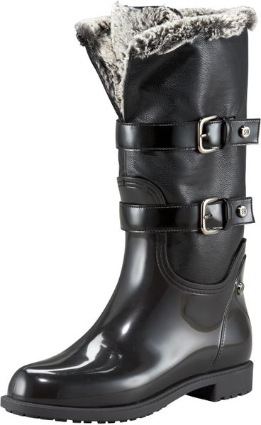 men's lined rain boots