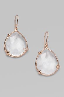 Ippolita Clear Quartz, Diamond & Rose Teardrop Earrings - Lyst