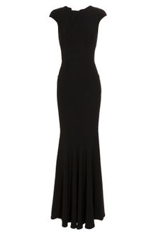 Roland Mouret Copperfield Stretch Crepe Fishtail Gown - Lyst