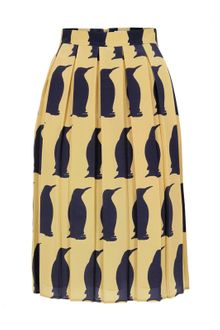 Charlotte Taylor Sk-01 Winter Penguin Print Skirt - Lyst