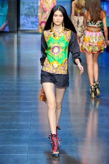 D&G Spring 2012 Scarf Wrapped Wedges  - Lyst