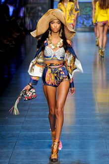 D&G Spring 2012 Scarf-Wrapped Platform Wedges - Lyst
