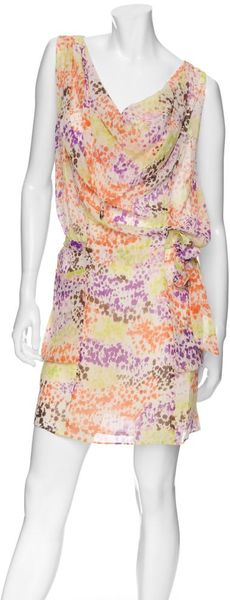 Exclusive For Intermix Exclusive Sleeveless Silk Printed Dress - Lyst