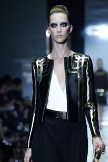Gucci Spring 2012 Black Jacket with Gold Detailing - Lyst