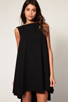ASOS Collection Asos Swing Dress with Dipped Hem - Lyst