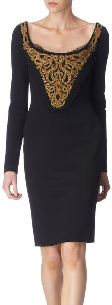 Pucci Embroidered Bodice Dress - Lyst