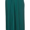 Topshop Pleated Calf Skirt in Green - Lyst