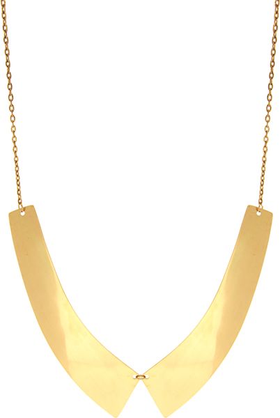 Asos Collection Asos Metal Collar Necklace in Gold - Lyst