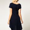 Asos Collection Asos Maternity Exclusive Swing Dress with Dipped Hem in Blue (navy) - Lyst