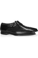 Burberry Leather Monk-strap Shoes