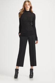 Rick Owens Hooded Merino Wool Top - Lyst