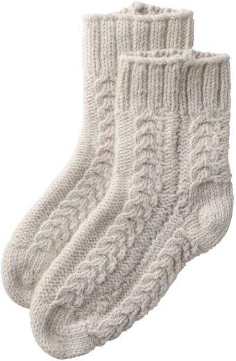 Toast Cable Knit Short Socks - Lyst