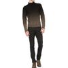 Balenciaga Ombré Aran Knit Sweater in Black for Men - Lyst