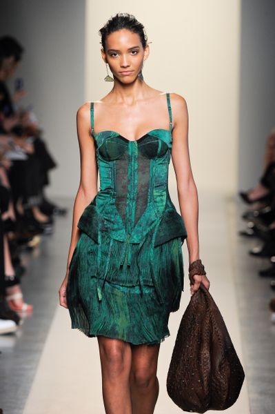 bottega veneta green robe
