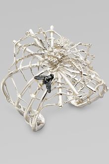 Delfina Delettrez Sterling Silver Spider Cuff - Lyst