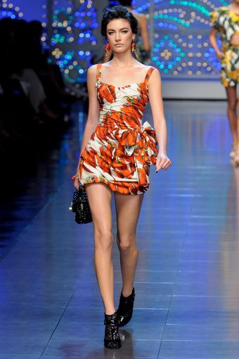 Dolce & Gabbana Spring 2012 Black Patent High Heel Sandals - Lyst