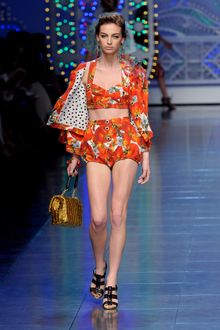 Dolce & Gabbana Spring 2012 Black Heeled Sandals - Lyst