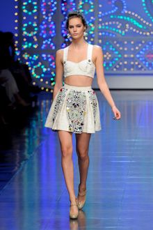 Dolce & Gabbana Spring 2012 Beige Mary Janes  - Lyst