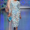 Dolce & Gabbana Spring 2012 Blue Floral Crochet Dress with Bloomers in Blue - Lyst