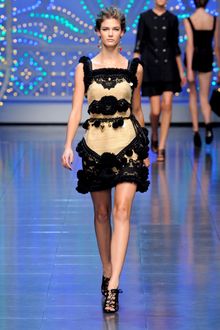 Dolce & Gabbana Spring 2012 Tie-Front Booties - Lyst