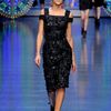 Dolce & Gabbana Spring 2012 Black Embellished Peep Shoulder Cocktail Dress in Black - Lyst