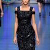 Dolce & Gabbana Spring 2012 Black Embellished Peep Shoulder Cocktail Dress in Black - Lyst
