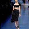 Dolce & Gabbana Spring 2012 Corset Laced Open Toe Heels  in Black - Lyst