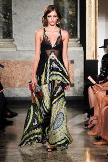 Emilio Pucci Spring 2012 Black Open-Toe Sandal - Lyst