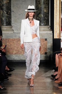 Emilio Pucci Spring 2012 White Strappy Heeled Sandals - Lyst