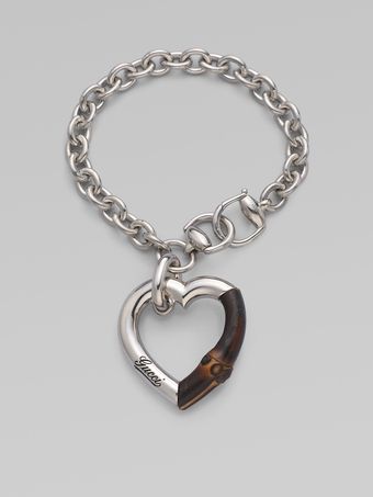 Gucci Sterling Silver & Bamboo Bracelet - Lyst