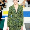 Jil Sander Spring 2012 Green Paisley Print Tailored Jacket in Floral (black, green) - Lyst