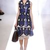 Marni Spring 2012 Multicolor Geometric Print ALine Knee Lenght Skirt With White Organza Underpinning in Multicolor - Lyst