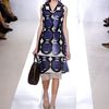 Marni Spring 2012 Multicolor Geometric Print ALine Knee Lenght Skirt With White Organza Underpinning in Multicolor - Lyst