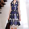 Marni Spring 2012 Multicolor Geometric Print ALine Knee Lenght Skirt With White Organza Underpinning in Multicolor - Lyst