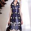 Marni Spring 2012 Multicolor Geometric Print ALine Knee Lenght Skirt With White Organza Underpinning in Multicolor - Lyst