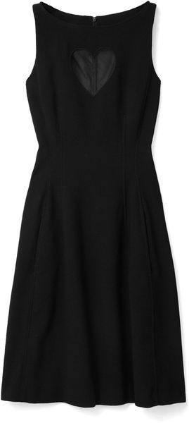 Moschino Cheap & Chic Sheer Heart Shift Dress - Lyst