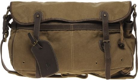 ralph lauren canvas messenger bag