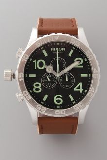 Nixon 51-30 Chrono Leather Watch - Lyst