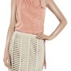 3.1 Phillip Lim Draped Washed Silkblend Top in Pink (blush) - Lyst