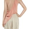 3.1 Phillip Lim Draped Washed Silkblend Top in Pink (blush) - Lyst