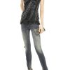 Balmain Embellished Leather Bustier in Black - Lyst