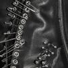 Balmain Embellished Leather Bustier in Black - Lyst